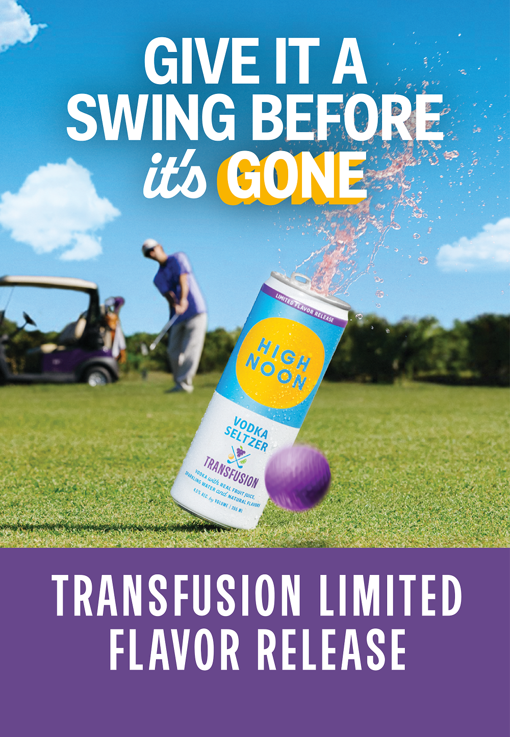 High Noon Transfusion Limited Flavor Drop 6-Pack Launch Banner