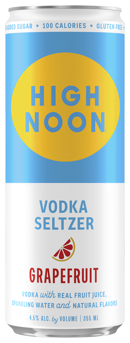 Can of High Noon Grapefruit Vodka Seltzer 