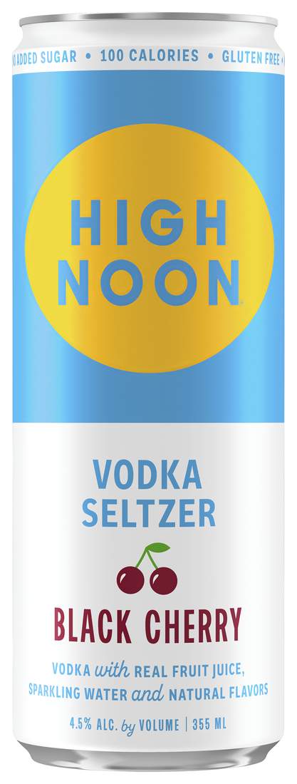 Can of High Noon Black Cherry Vodka Seltzer 