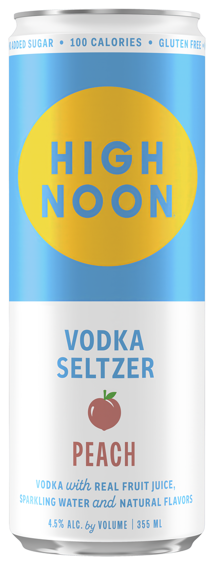 Can of High Noon Peach Vodka Seltzer 