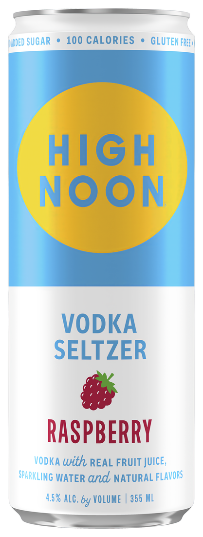 Can of High Noon Raspberry Vodka Seltzer 